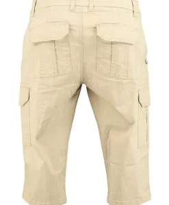 miesten cargoshortsit, STRECH TWILL CARGO CAPRI>Salt Hot