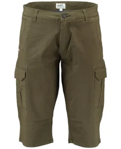 miesten cargoshortsit, STRECH TWILL CARGO CAPRI Armeijanvihreä>Salt Discount