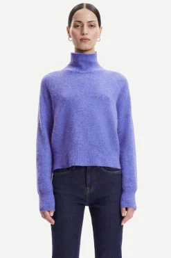 Samsoe and Samsoe Naisten Neule NOLA T-N 7355 Liila>Samsoe Samsoe Online