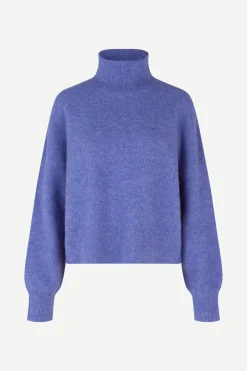 Samsoe and Samsoe Naisten Neule NOLA T-N 7355 Liila><noscript><img width=