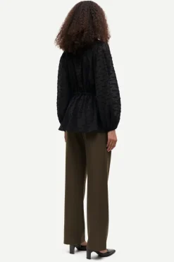 Samsoe and Samsoe naisten housut, HOYS STRAIGHT PANTS 7331 Armeijanvihreä>Samsoe Samsoe New