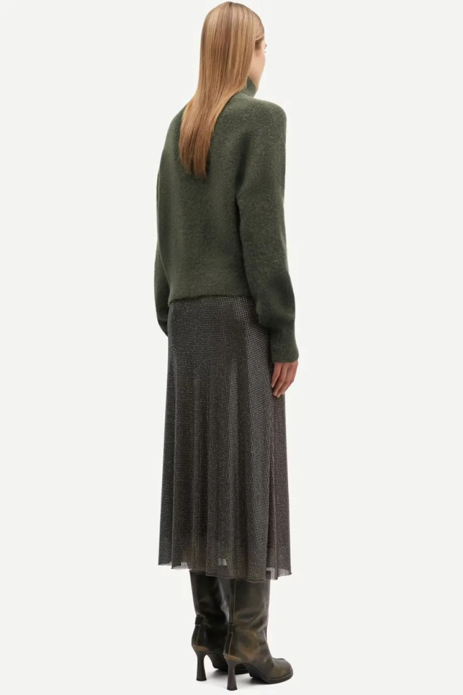 Samsoe and Samsoe Naisten Neule NOLA T-N 7355 Armeijanvihreä>Samsoe Samsoe Best