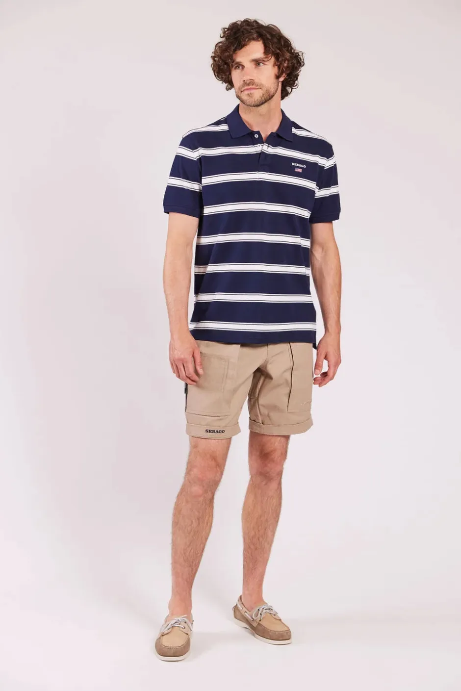 miesten pikeepaita, MILO STRIPED PIQUE NOS>Sebago New