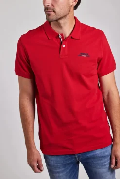 miesten pikeepaita, AUTHENTIC LOGO PIQUE>Sebago Outlet