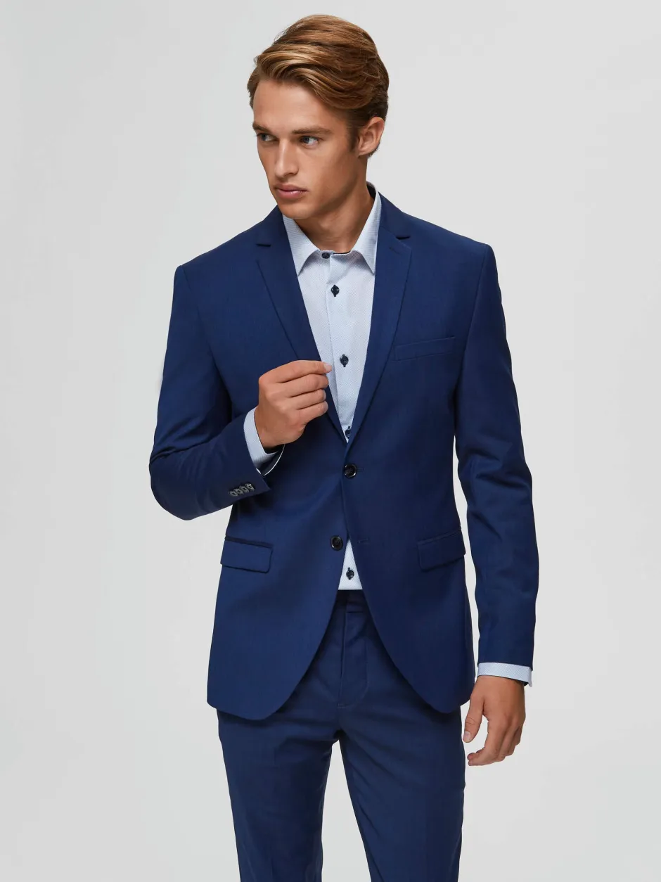 bleiseri, BILL BLUE SUIT JACKET Indigo>Selected Clearance