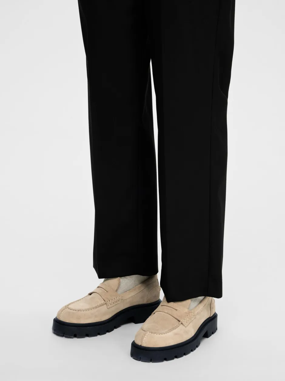 kengät, SLFEMMA SUEDE PENNY LOAFER>Selected Femme Clearance