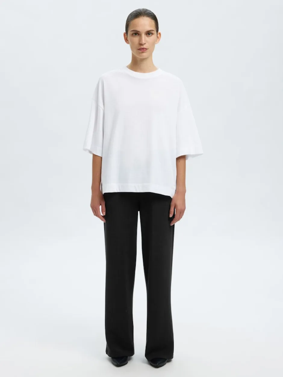 K-SLFTENNY RELAXED PANTS, musta>Selected Femme Hot