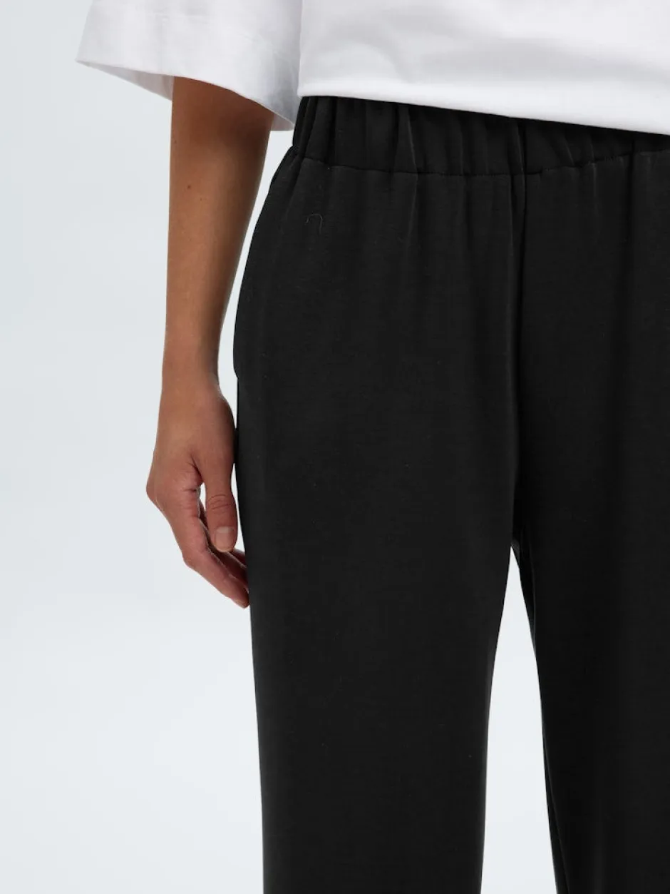 K-SLFTENNY RELAXED PANTS, musta>Selected Femme Hot