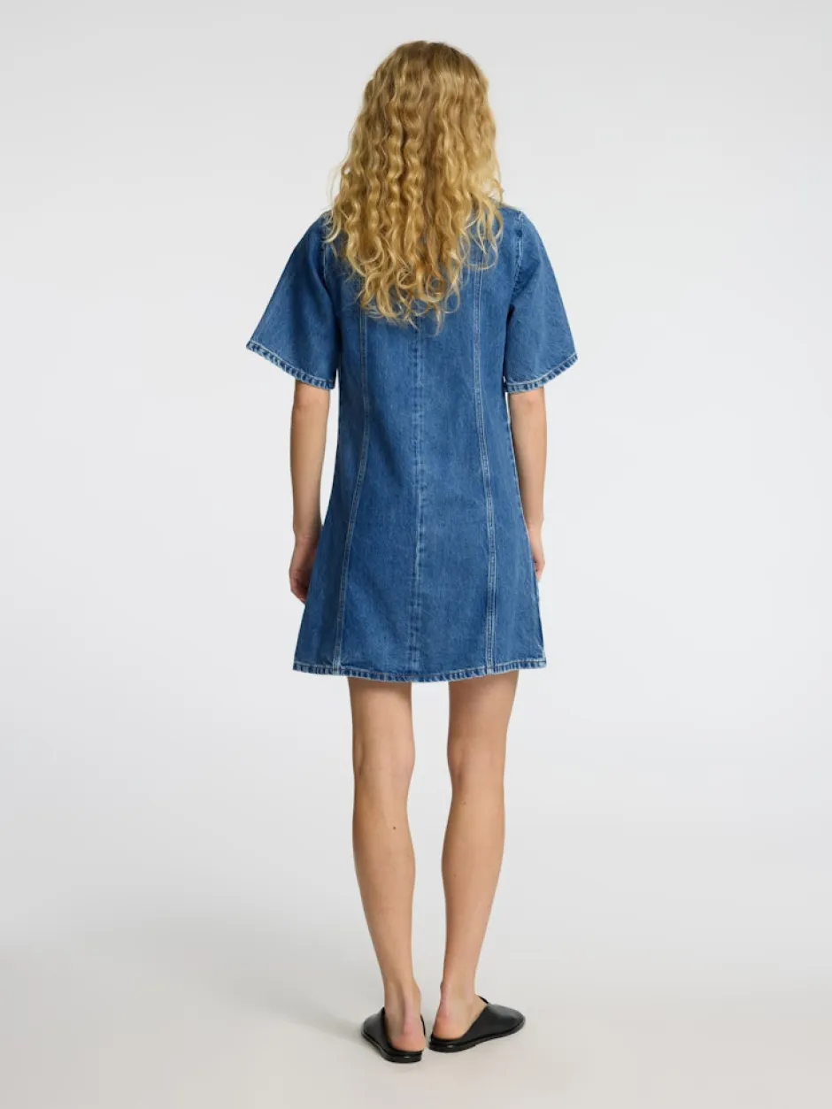 Mekko, SLFrie 2/4 Short Dress Indigo>Selected Femme Online