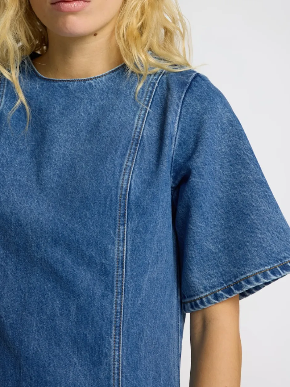 Mekko, SLFrie 2/4 Short Dress Indigo>Selected Femme Online