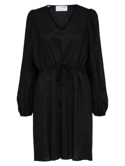 mekko, SLFVIVA LS SHORT LINEN DRESS>Selected Femme Online