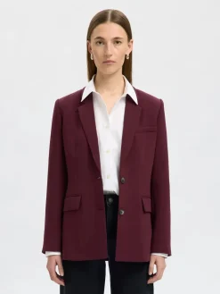 Naisten Bleiseri, AD-SLFRITA LS CLASSIC BLAZER MEL NOOS>Selected Femme Sale