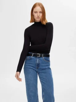 naisten farkut, SLFALICE HW WIDE LONG WING BLU JEANS Indigo><noscript><img width=