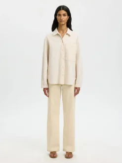 naisten farkkupaita SLFRELAXED Ebba Denim Shirt,><noscript><img width=