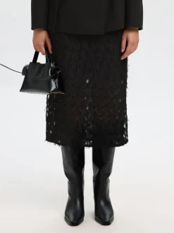 naisten hame, SLFMARION HW MIDI SKIRT B>Selected Femme Outlet