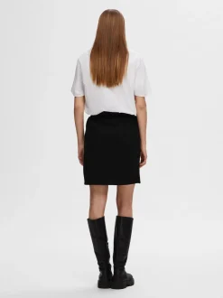 naisten hame, SLFLISA HANKIE MW SHORT SKIRT>Selected Femme