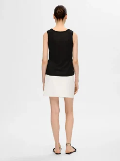 naisten hihaton toppi, SLFMOON SUS SL KNIT TOP>Selected Femme Clearance