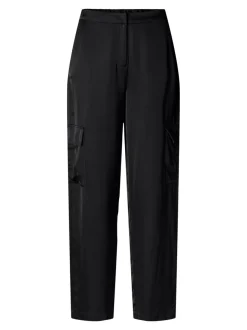 Naisten Housut, SLFROGA HW CARGO PANT EX>Selected Femme