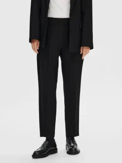 Naisten Housut, SLFRITA-RIA MW CROPPED PANT NOOS>Selected Femme Outlet