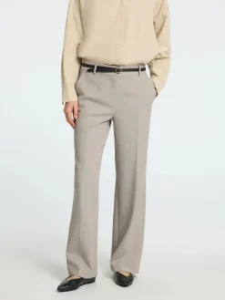 naisten housut, SLFRITA MW WIDE PANT MEL NOOS>Selected Femme Online