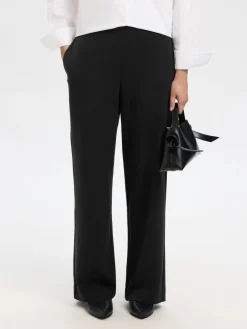 Naisten Housut, SLFEMMA-TARA MW WIDE PANT>Selected Femme