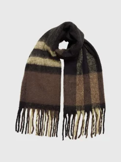 Naisten Huivi, SLFTALLY NEW CHECK SCARF Ruskea Kuosi>Selected Femme Outlet