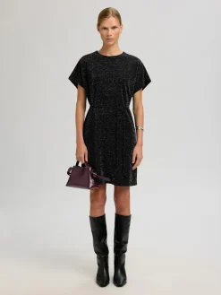 Naisten juhlamekko Oversized Sandra SS, Black/Silver><noscript><img width=