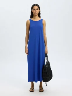 naisten mekko, SLFANOLA SL LOW BACK ANKLE DRESS>Selected Femme Online