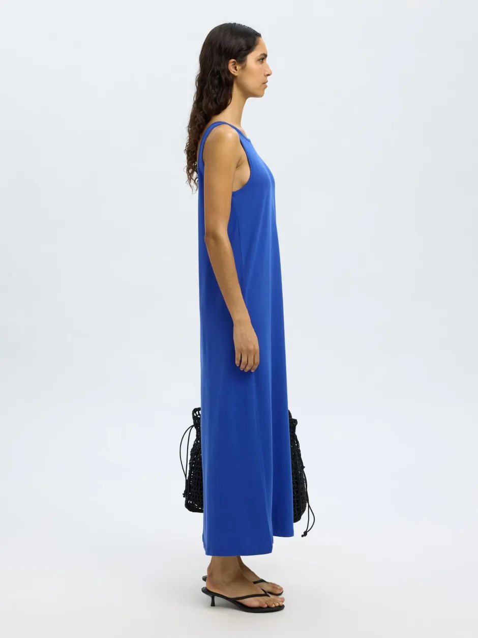 naisten mekko, SLFANOLA SL LOW BACK ANKLE DRESS>Selected Femme Online
