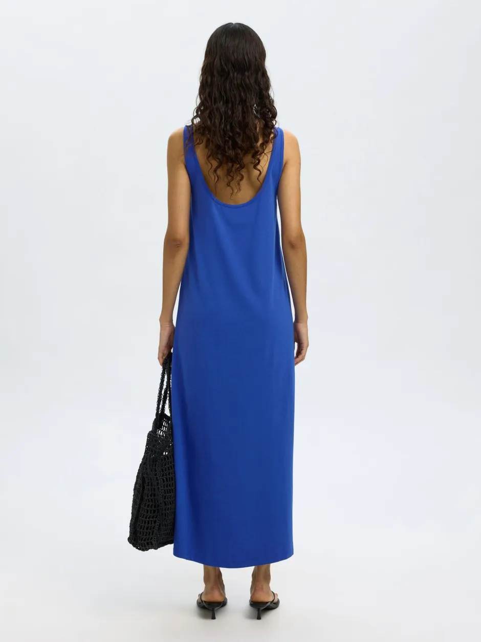 naisten mekko, SLFANOLA SL LOW BACK ANKLE DRESS>Selected Femme Online
