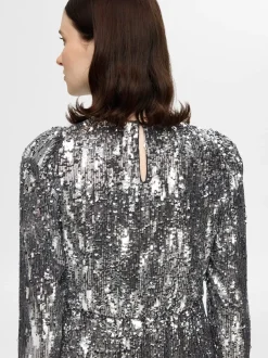 naisten mekko, SLFARI-COLYN LS SHORT SEQUINS DRESS B><noscript><img width=