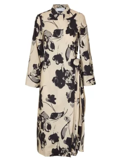 naisten mekko, SLFAVIANA LS AOP MIDI WRAP DRESS><noscript><img width=