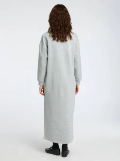 naisten mekko, SLFGIA LS ANKLE DRESS Vaaleanharmaa>Selected Femme Sale