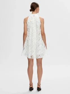 Naisten Mekko, SLFFLORITA SL HALTERNECK SHORT DRESS>Selected Femme New