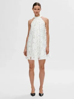 Naisten Mekko, SLFFLORITA SL HALTERNECK SHORT DRESS><noscript><img width=