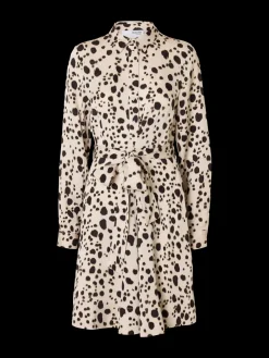 naisten mekko, SLFPAOLA REGULAR LS SHORT SHIRT DRESS>Selected Femme Best