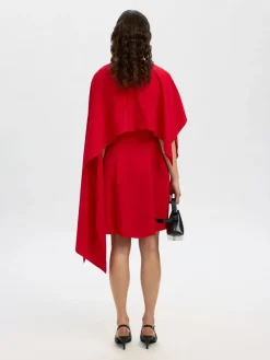 naisten mekko, SLFLEONORE REGULAR SL SHORT CAPE DRESS B>Selected Femme Discount