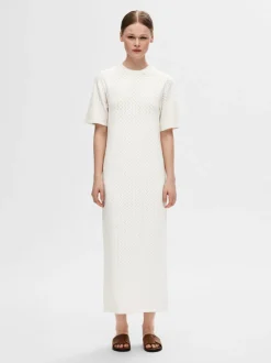 naisten midimekko, SLFHELENA 2/4 KNIT DRESS>Selected Femme Discount