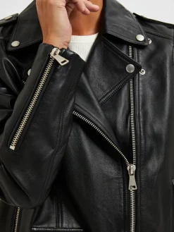 Naisten Nahkatakki, SLFMADISON LEATHER JACKET NOOS><noscript><img width=