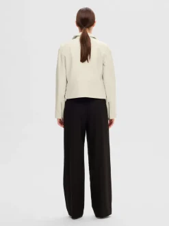 Naisten Nahkatakki, Katie Leather Jacket>Selected Femme Online