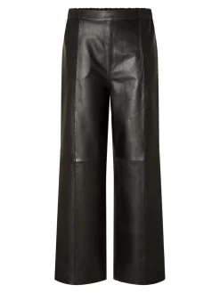 naisten nahkahousut, SLFFIANNA HW WIDE LEATHER PANT><noscript><img width=