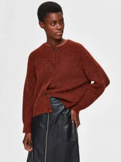 , Naisten Neuletakki, Lulu LS Knit Short Cardigan>Selected Femme Sale