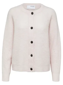 , Naisten Neuletakki, Lulu LS Knit Short Cardigan>Selected Femme New