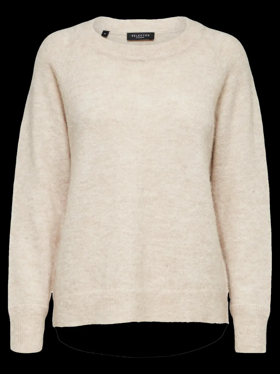 Naisten Neulepaita, Lulu LS Knit O-Neck>Selected Femme Online