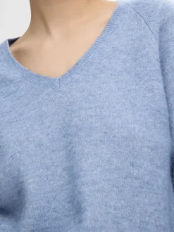 Naisten Neule, SLFLULU NEW LS KNIT V-NECK B NOOS><noscript><img width=