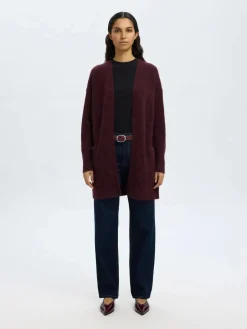 Naisten Neuletakki Lulu New Knit Long Cardigan>Selected Femme Sale