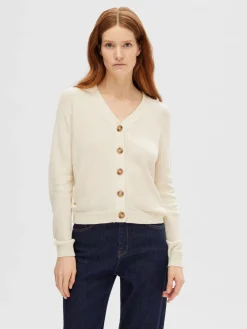 naisten neuletakki, SLFELINNA LS KNIT CARDIGAN>Selected Femme Best