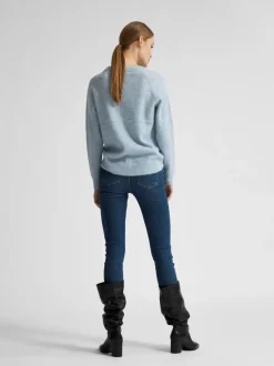 Naisten Neulepaita, Lulu LS Knit O-Neck>Selected Femme Outlet
