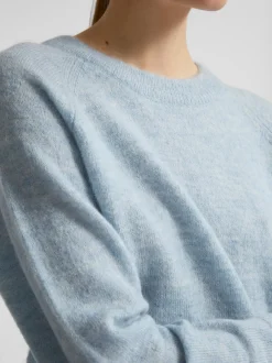 Naisten Neulepaita, Lulu LS Knit O-Neck><noscript><img width=