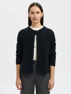 naisten neuletakki, SLFLULU NEW LS KNIT CARDIGAN>Selected Femme Sale